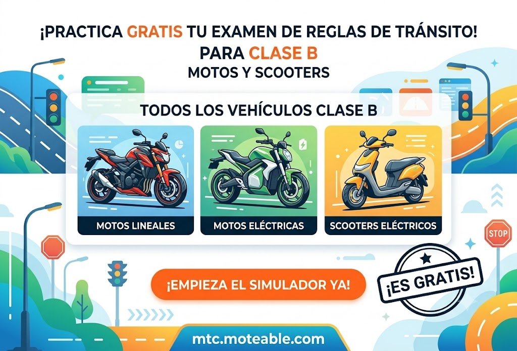 simulador de examen de reglas mtc