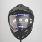 Casco de Moto ADV BFox BFOX-4 Deportivo - Negro Brillante Visor Smoke