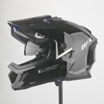 Casco de Moto ADV BFox BFOX-4 Deportivo - Negro Brillante Visor Smoke