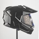 Casco de Moto ADV BFox BFOX-4 Deportivo - Negro Brillante Visor Smoke