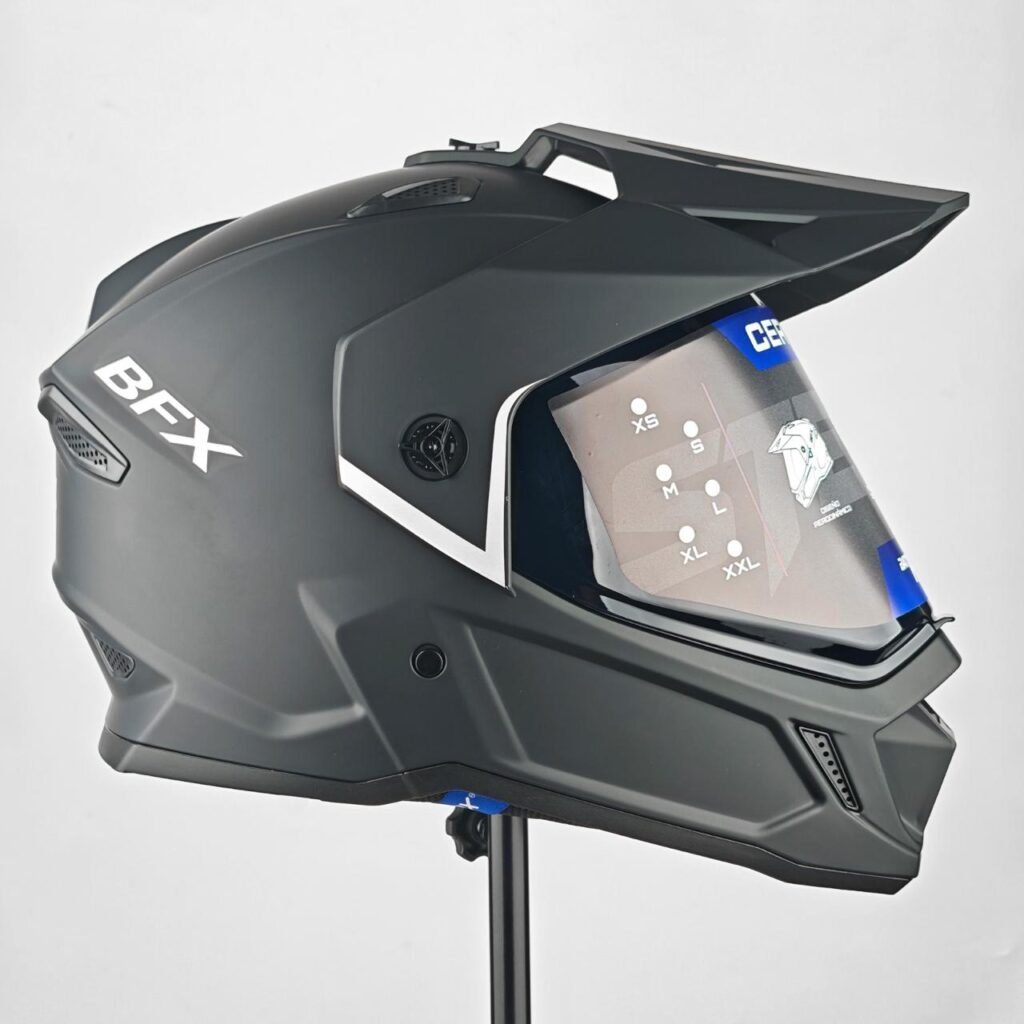 Casco de Moto Integral BFox BFOX-5 Urbano - Negro Mate Visor Smoke