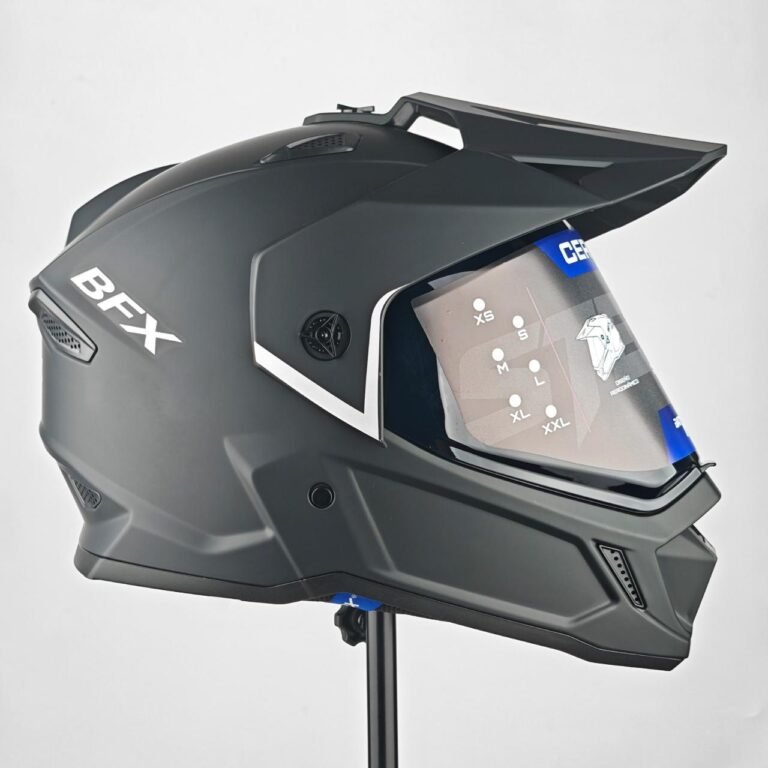 Casco de Moto Integral BFox BFOX-5 Urbano - Negro Mate Visor Smoke