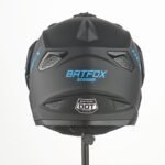Casco de Moto BFox BFOX-3 Certificado - Negro Mate Visor Revo Tornasol Azul