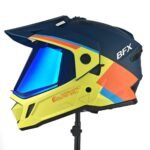 Casco de Moto BFox BFOX-8 ADV Radical - Diseño Neón Mate Visor Smoke Blue